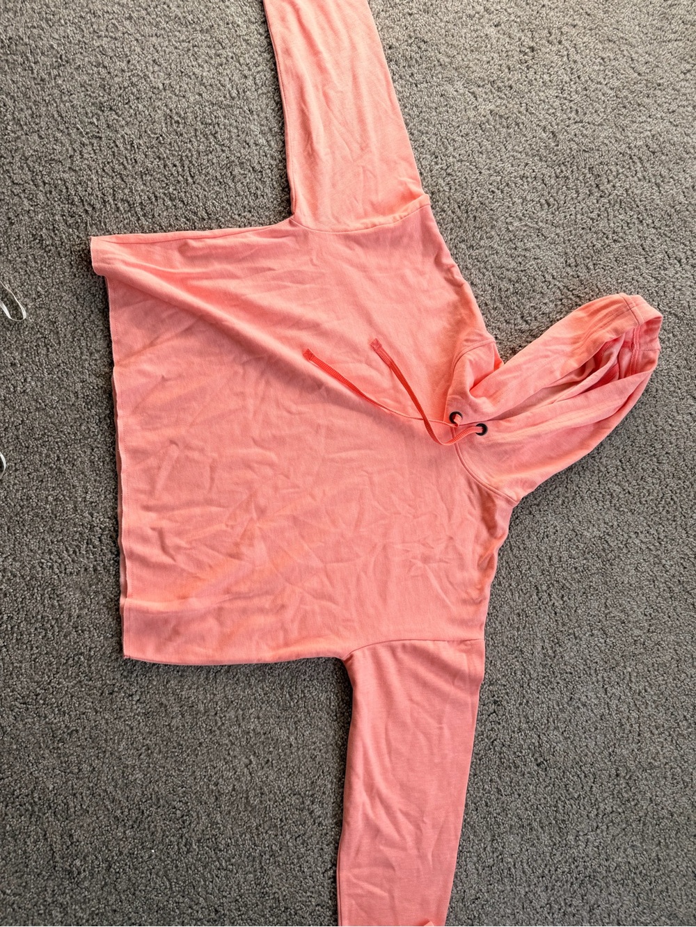 Lightweight Coral Pink Hoodie Sweatshirt